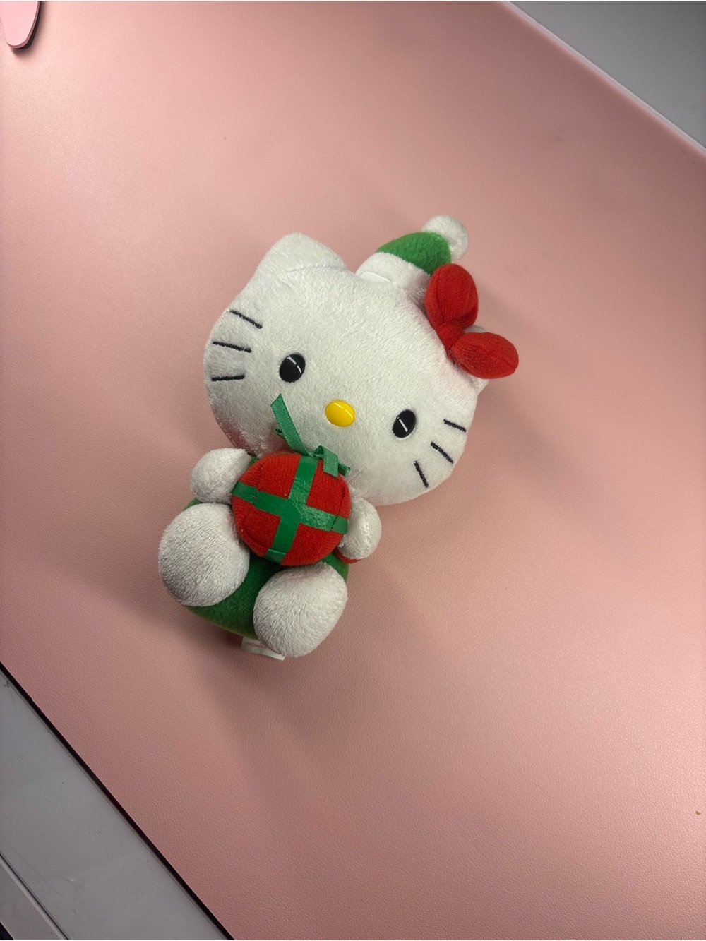 Hello Kitty Holiday Plush in White, Red, Green